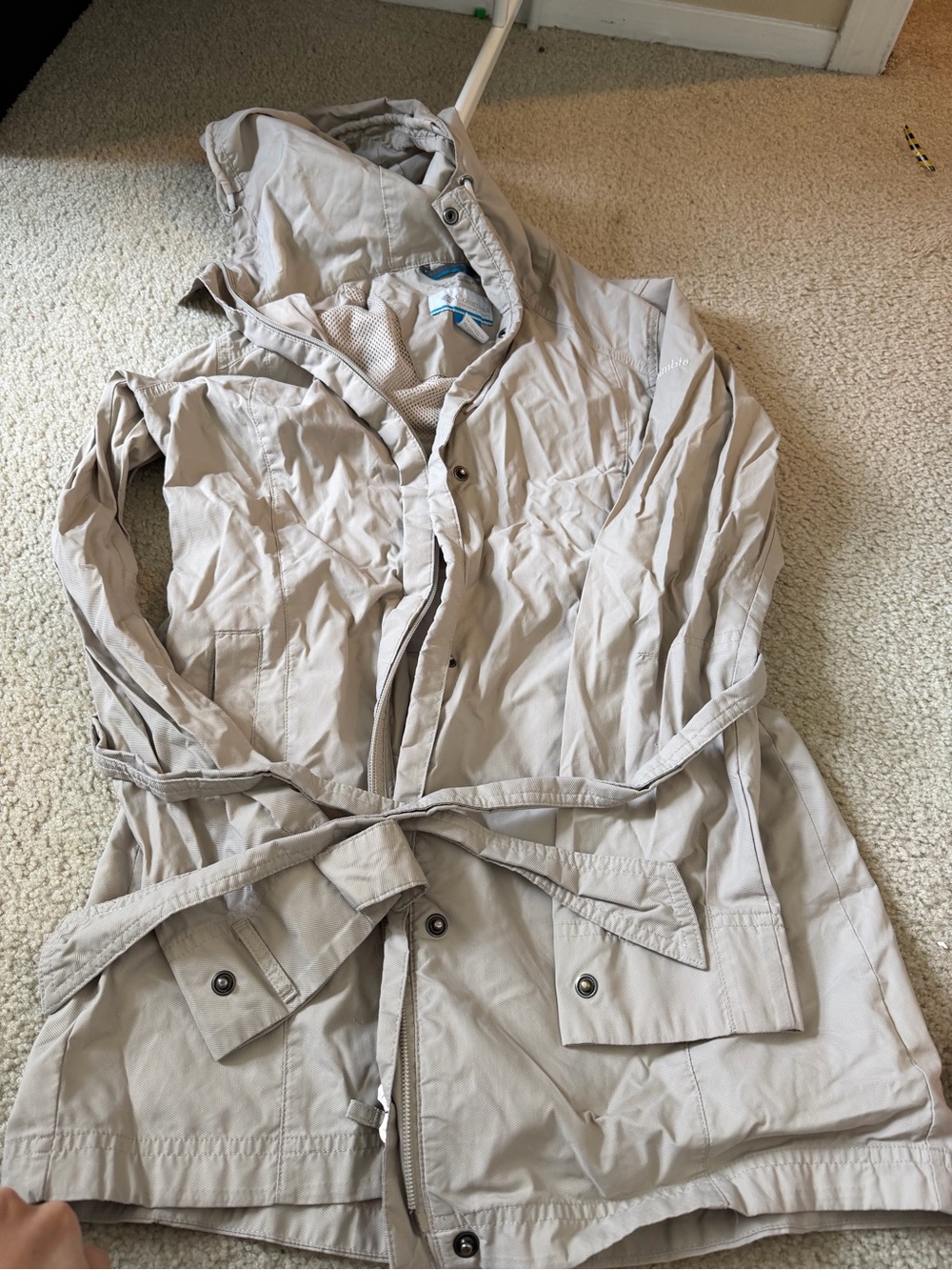 Columbia Light Beige Women's Hooded Utility Jacket